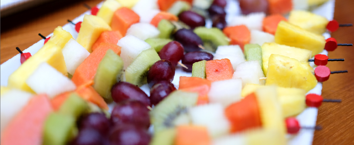 Espetadinhas de frutas